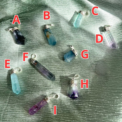 Collana Argento 925 con Pietra Naturale Fluorite - Zen Home