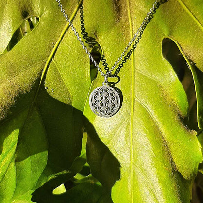 FIORE DELLA VITA - Collana regolabile in acciaio inossidabile free nickel - Zen Home