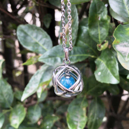 Genesa con pietra naturale apatite blu - Zen Home