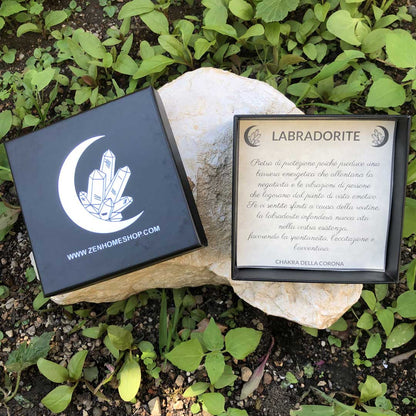 LABRADORITE - Collana regolabile in acciaio inossidabile free nickel - Zen Home