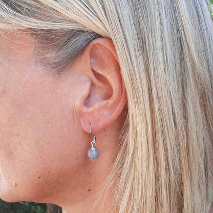 LABRADORITE - Orecchini in acciaio inossidabile free nickel - Zen Home