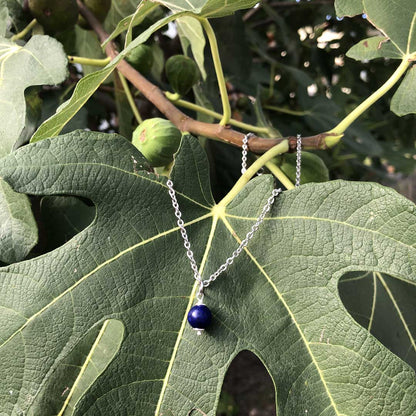 LAPISLAZZULI - Collana regolabile in acciaio inossidabile free nickel - Zen Home