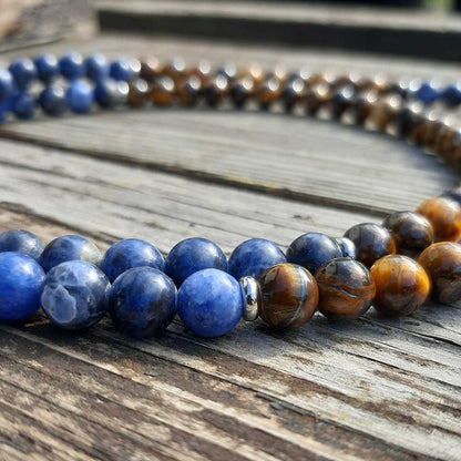 Mala Tibetano 108 Grani in Sodalite