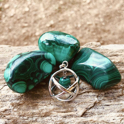 Ciondolo Genesa Malachite - Chakra del Cuore