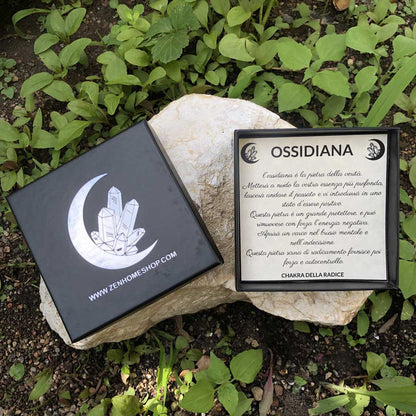 OSSIDIANA - Bracciale regolabile in acciaio inossidabile e pietre naturali da 8 mm - Zen Home