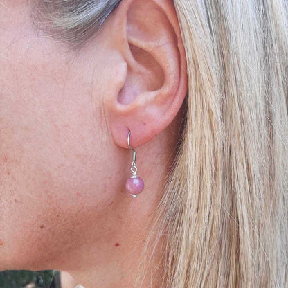 RODONITE - Orecchini in acciaio inossidabile free nickel - Zen Home