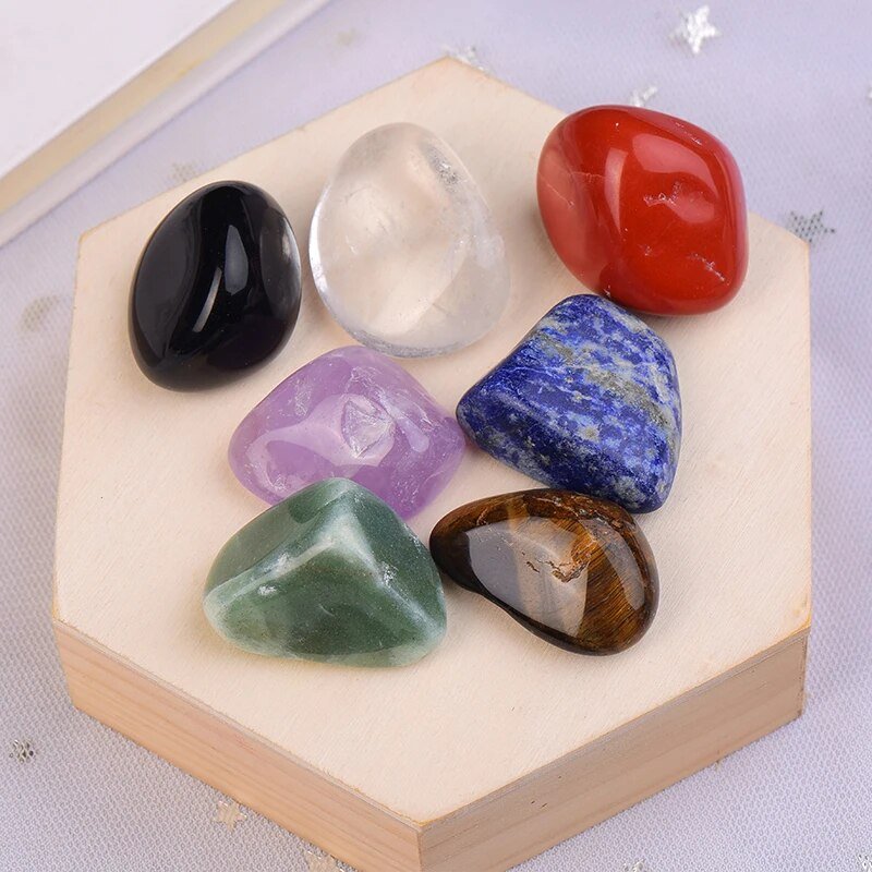 Set pietre naturali burattate dei 7 Chakra - Zen Home (17184781)