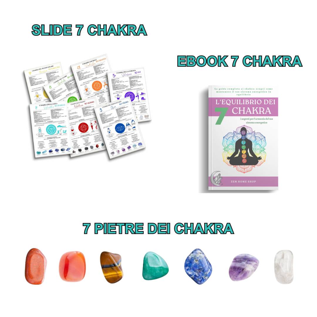 Set pietre naturali burattate dei 7 Chakra - Zen Home (17184784)