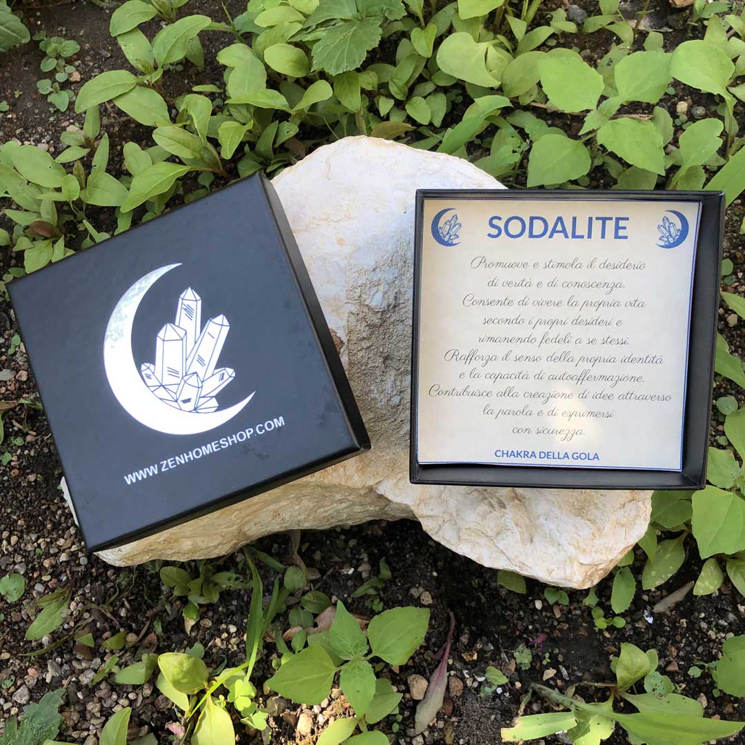 SODALITE - Collana regolabile in acciaio inossidabile free nickel - Zen Home