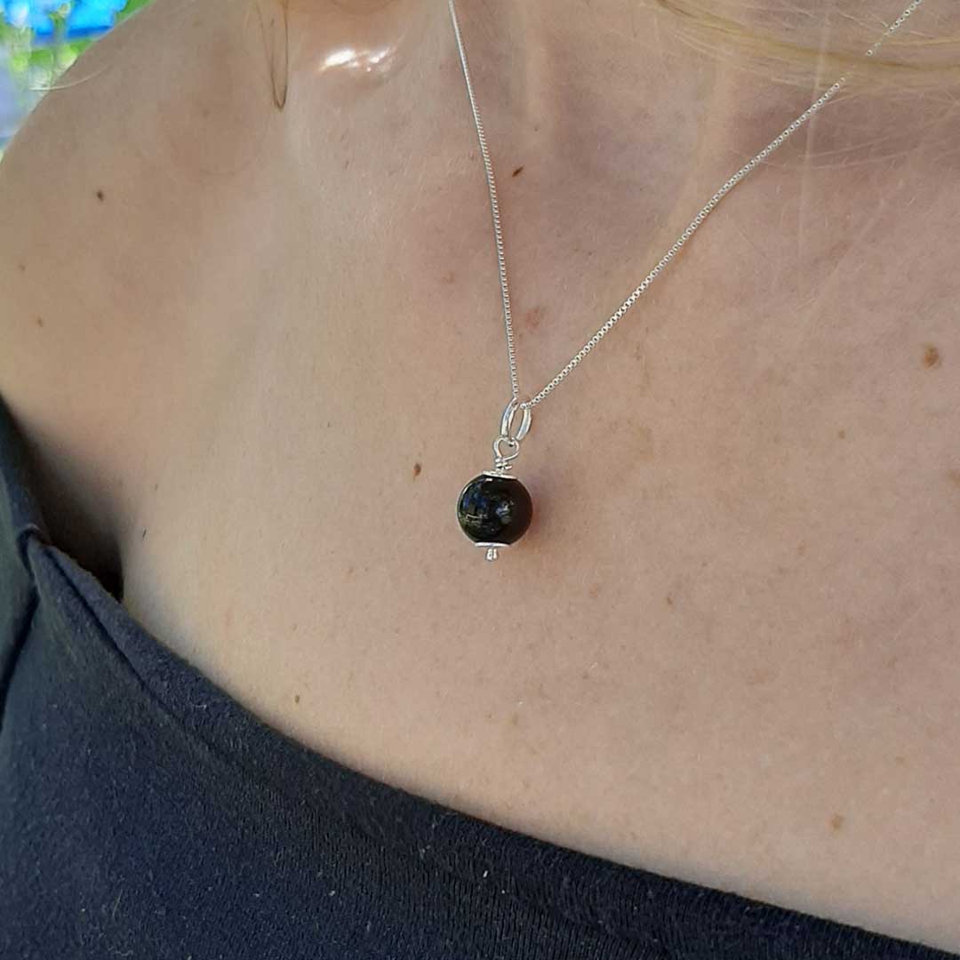 TORMALINA NERA - Collana in Argento 925 - Zen Home