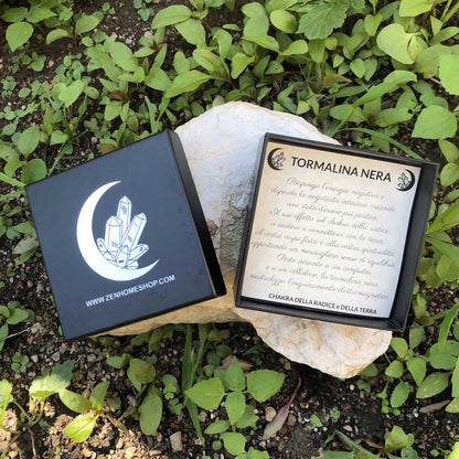 TORMALINA NERA - Collana regolabile in acciaio inossidabile free nickel - Zen Home (17184849)
